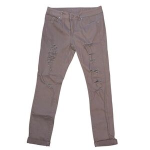 Street Denim Women's Distressed Brown Jeans Size 7/8